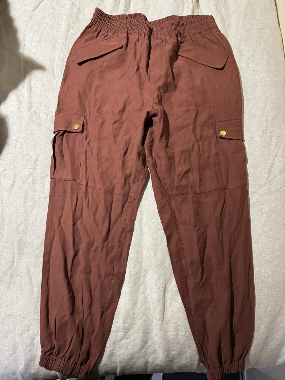 Inc Women’s Cargo Jogger Pants in Brown Size L Nwot - Picture 4 of 12
